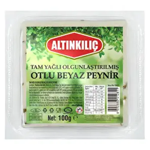 Altınkılıç Tam Yağlı Otlu Beyaz Peynir 100 Gr